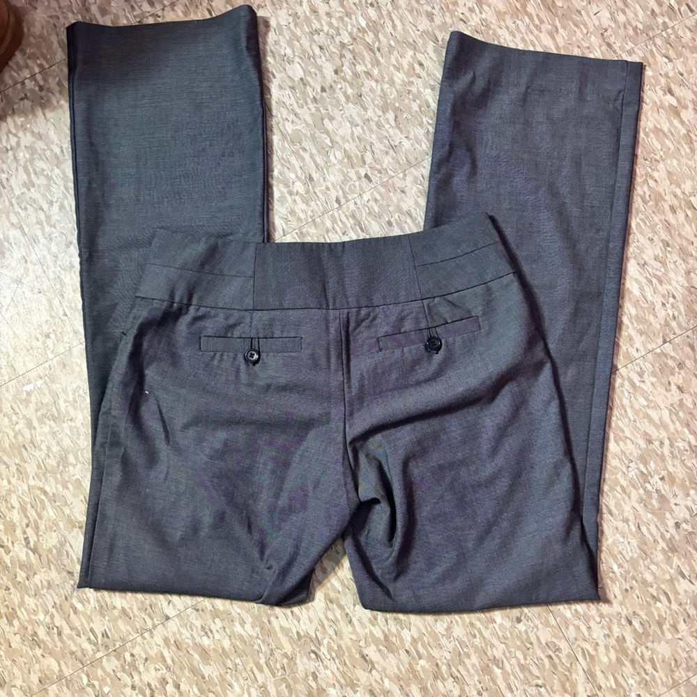 Gray Button-Front Trousers - image 4